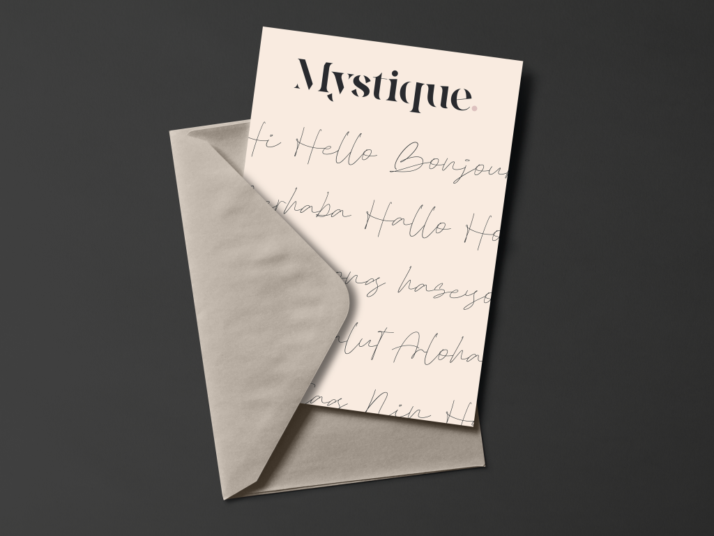 Bedank kaartje van Mystique
